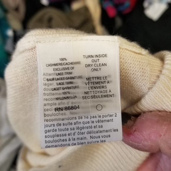 Magaschoni cashmere lace sleeve sweater - Picture 11 of 12